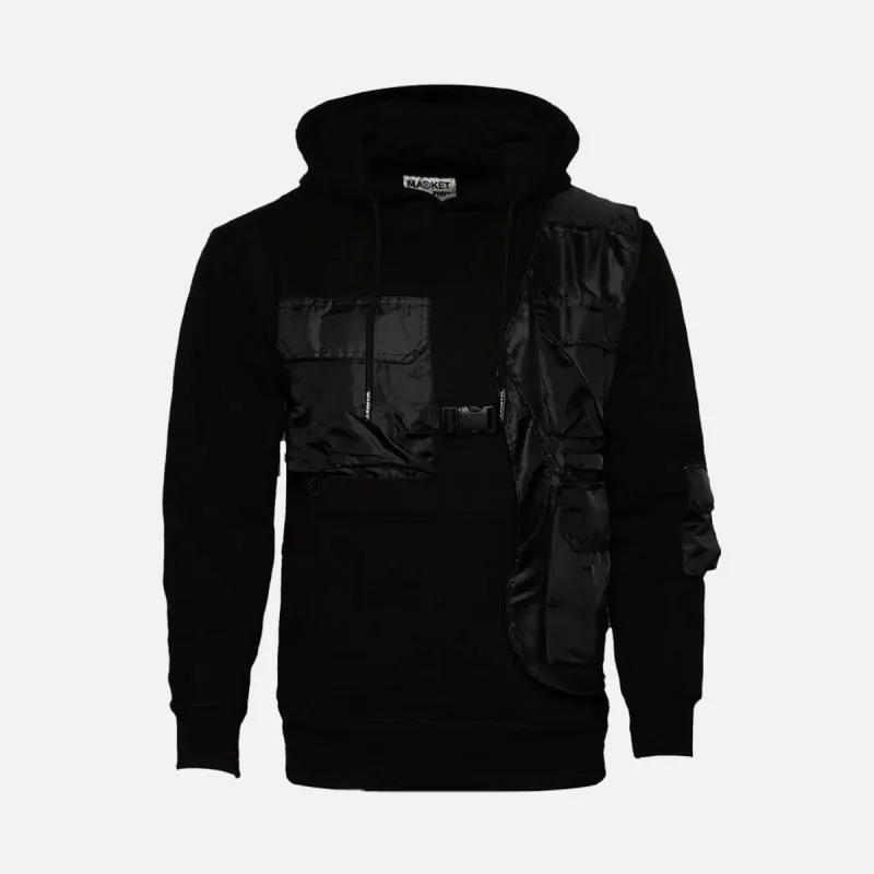 MULTI POCKET HOODIE - BLACK sold by Lapstone & Hammer