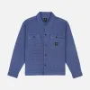 WAFFLE BUTTON FRONT SHIRT - BLUEBERRY sold by Lapstone & Hammer