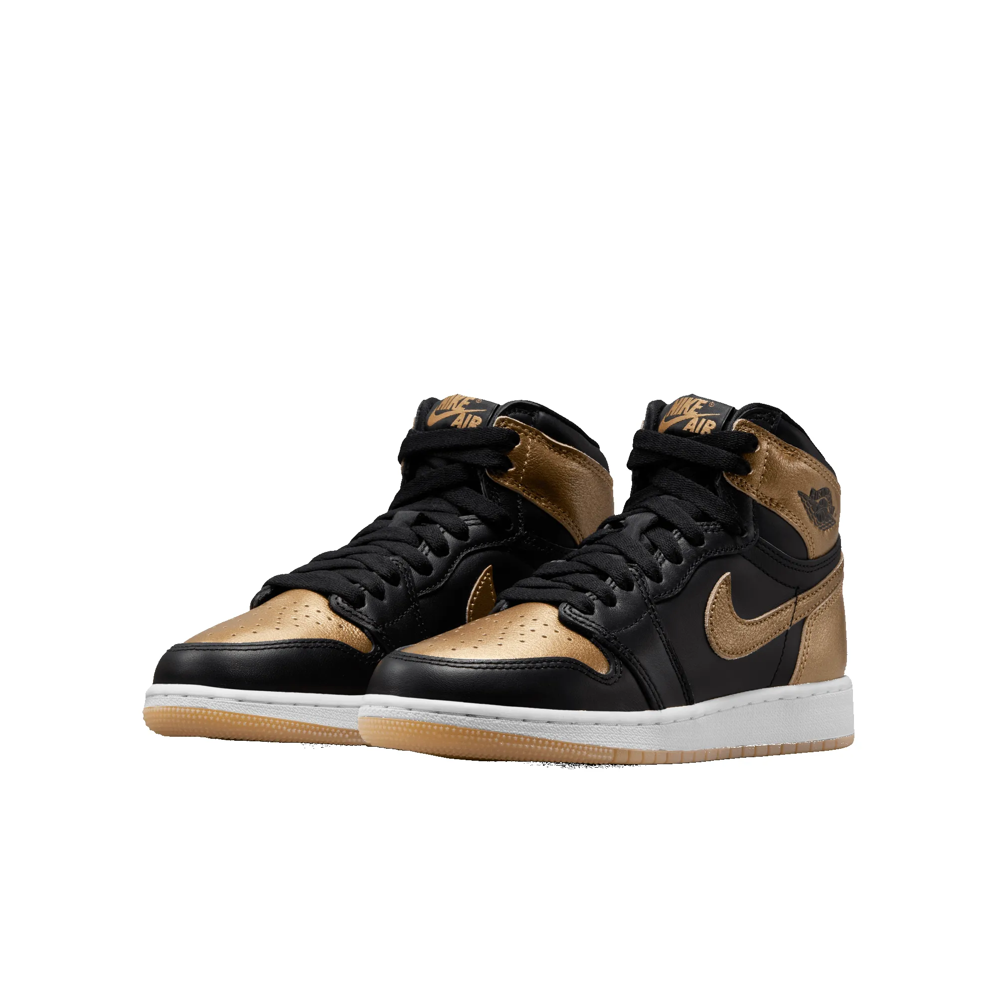 AIR JORDAN 1 RETRO HIGH OG (GS) "BLACK / METALLIC GOLD" sold by Lapstone & Hammer product image thumbnail 2