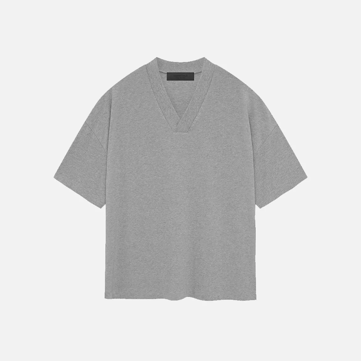 ESSENTIALS V-NECK T-SHIRT - DARK HEATHER OATMEAL sold by Lapstone & Hammer