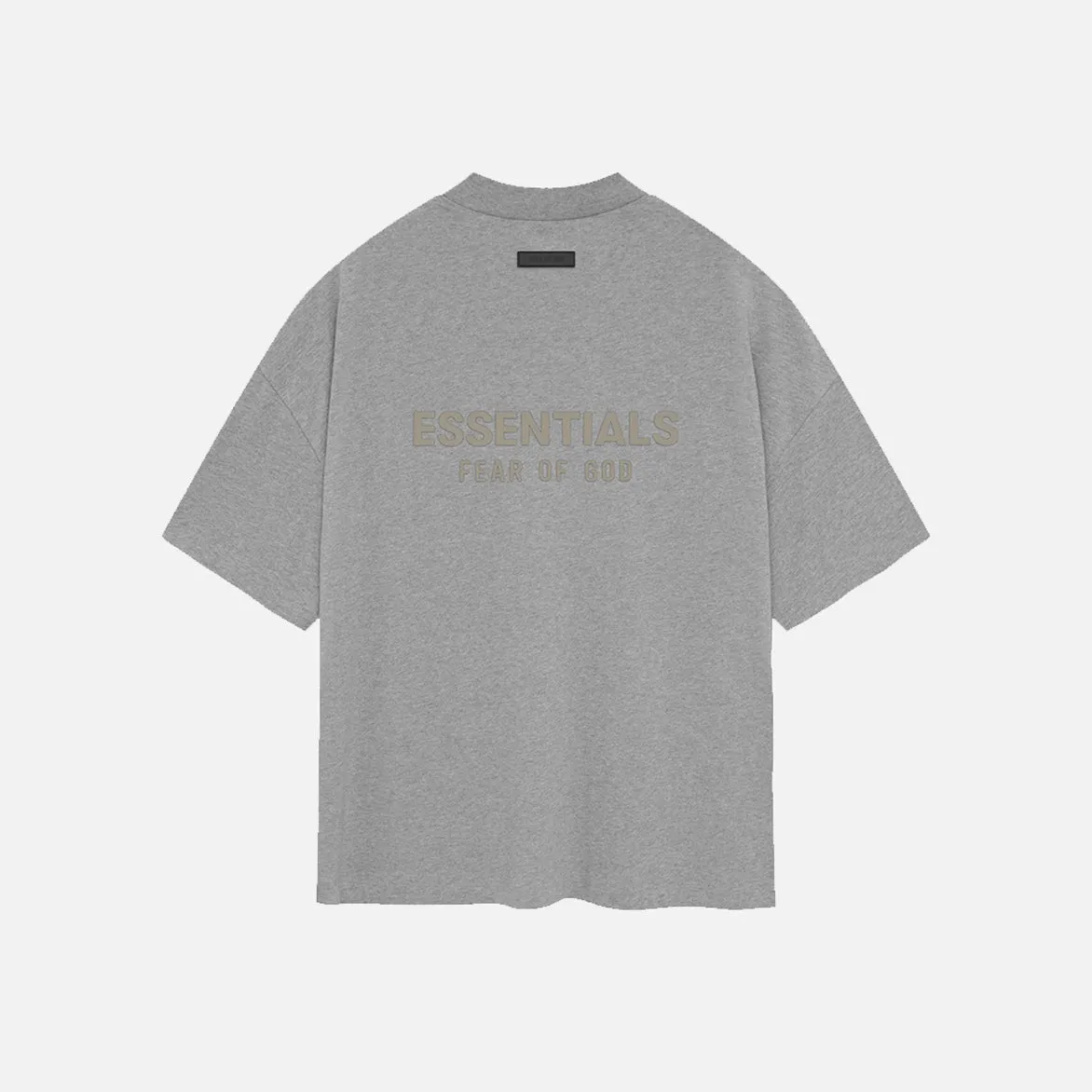 ESSENTIALS V-NECK T-SHIRT - DARK HEATHER OATMEAL sold by Lapstone & Hammer product image thumbnail 2