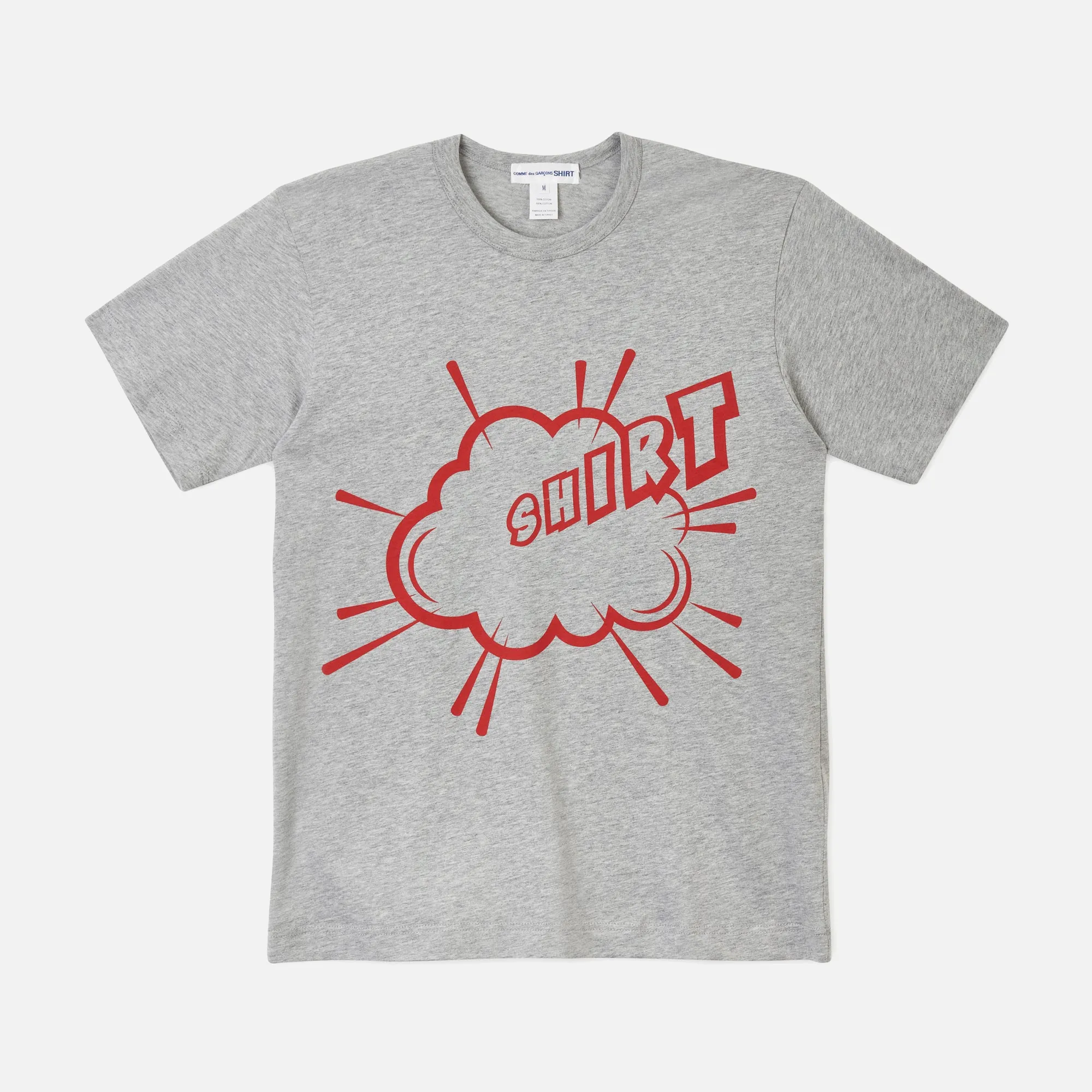 CHRISTIAN MARCLAY X CDG SHIRT PRINT B TEE - GREY sold by Lapstone & Hammer