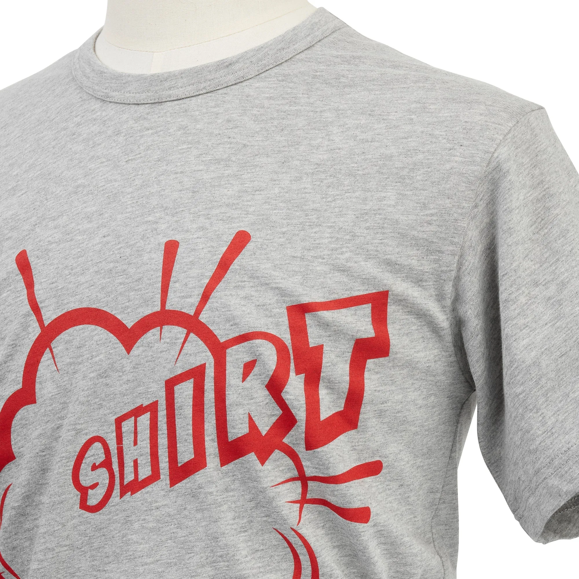 CHRISTIAN MARCLAY X CDG SHIRT PRINT B TEE - GREY sold by Lapstone & Hammer product image thumbnail 3