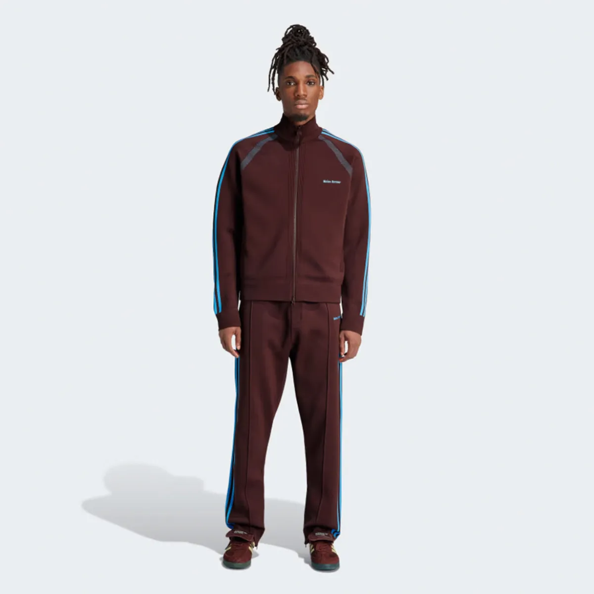 WALES BONNER X ADIDAS KNIT TRACK JACKET - MYSTERY BROWN | Parallel