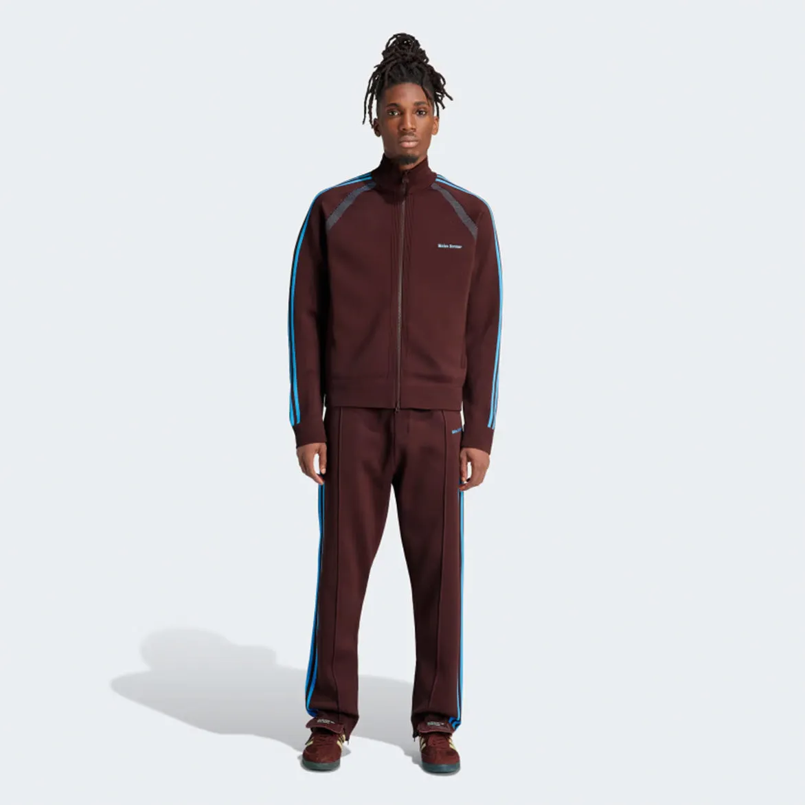 WALES BONNER X ADIDAS KNIT TRACK JACKET - MYSTERY BROWN sold by Lapstone & Hammer product image thumbnail 3