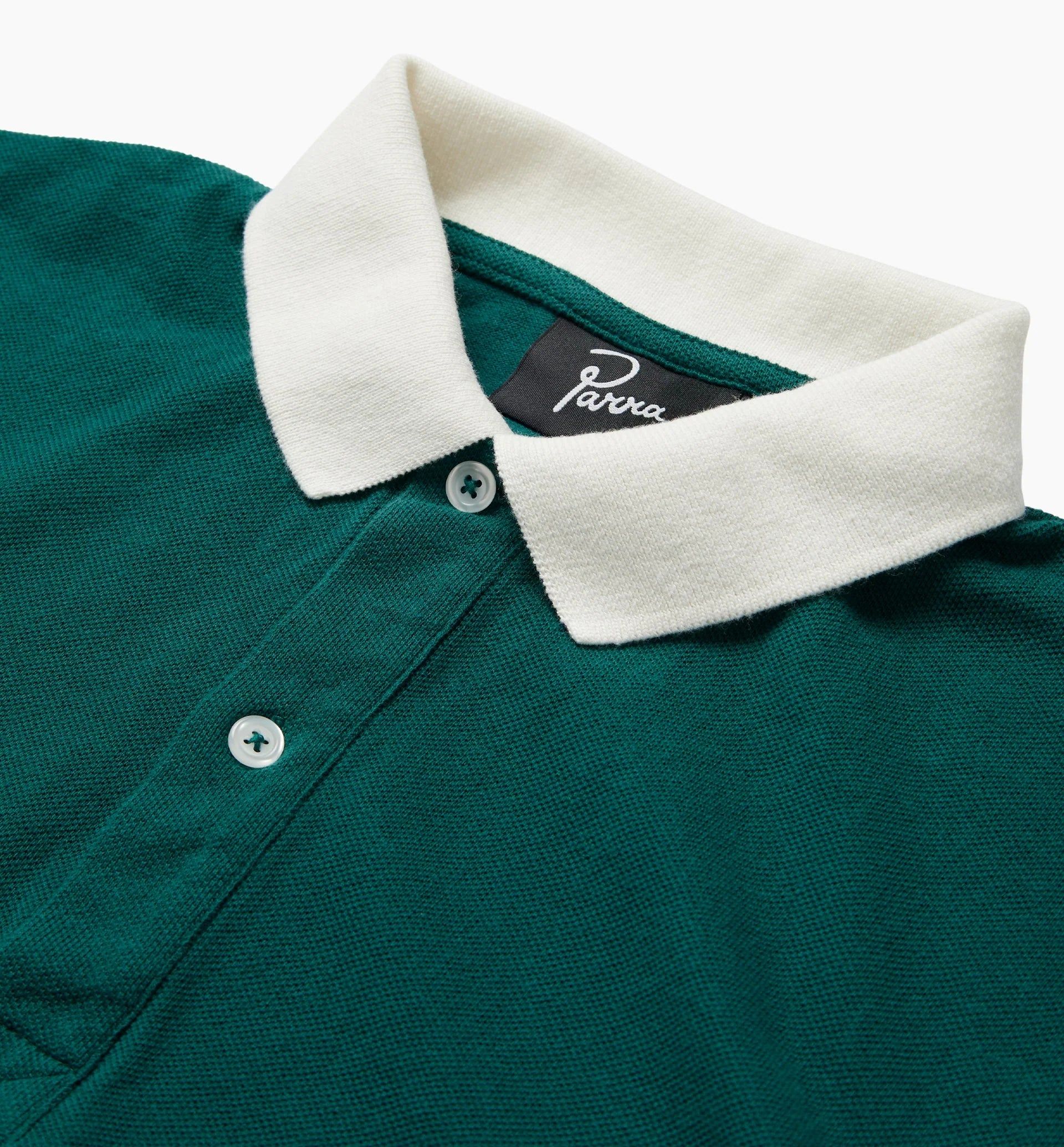 WINGED LOGO POLO SHIRT - TEAL / OFF WHITE sold by Lapstone & Hammer product image thumbnail 3
