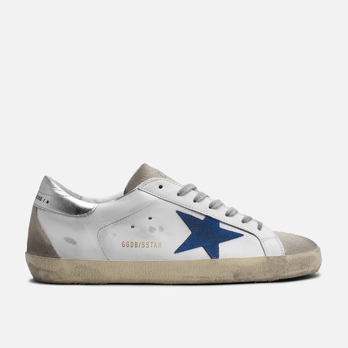 SUPERSTAR CLASSIC LEATHER - WHITE / ELECTRIC BLUE sold by Lapstone & Hammer