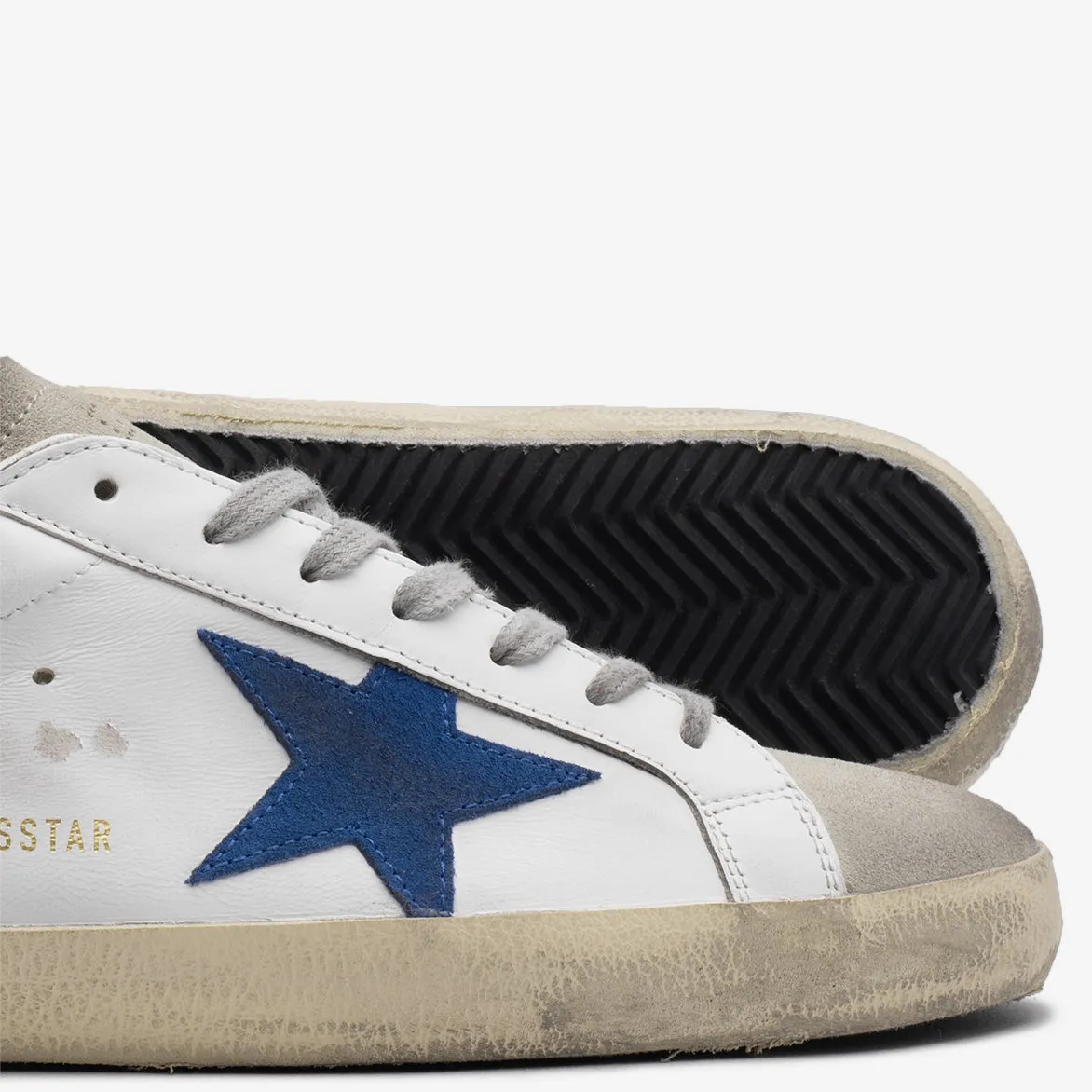 SUPERSTAR CLASSIC LEATHER - WHITE / ELECTRIC BLUE sold by Lapstone & Hammer product image thumbnail 4