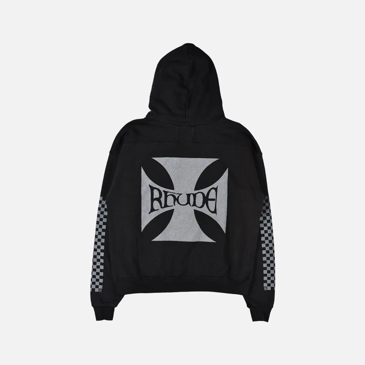 CLASIC CHECKER HOODIE - BLACK sold by Lapstone & Hammer product image thumbnail 2