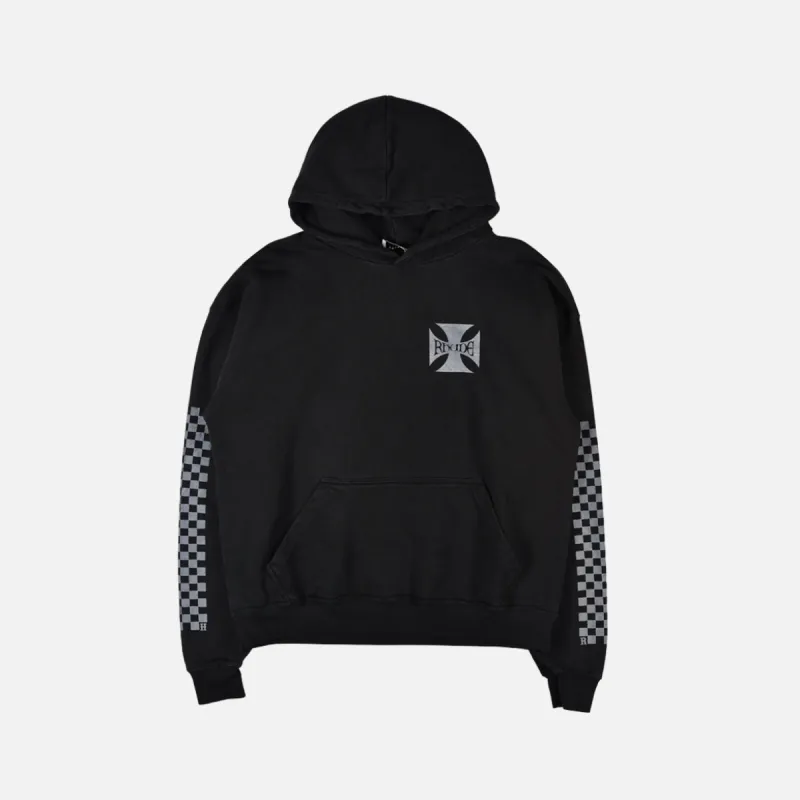 CLASIC CHECKER HOODIE - BLACK sold by Lapstone & Hammer