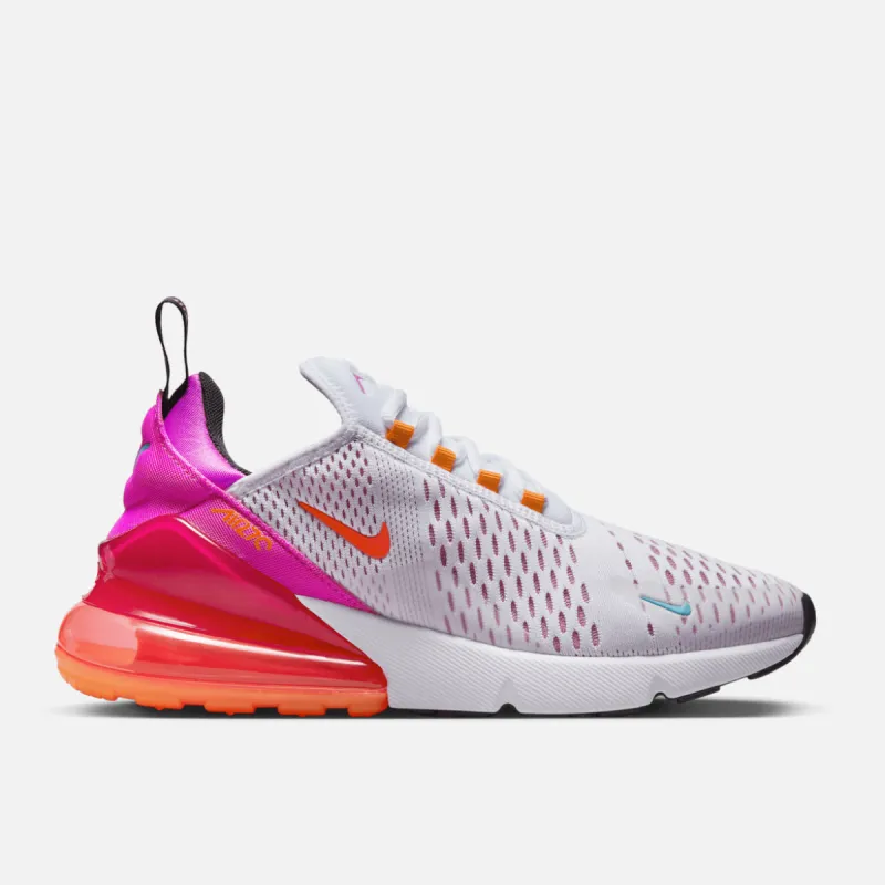WMNS AIR MAX 270 - WHITE / BRIGHT CRIMSON / ACTIVE FUCHSIA sold by Lapstone & Hammer