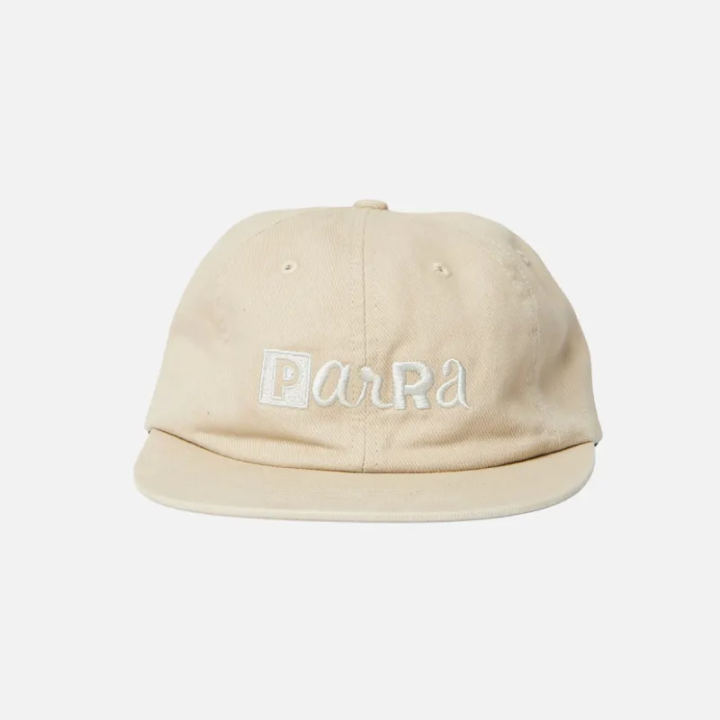 BLOCKED LOGO 6 PANEL HAT - OFF WHITE sold by Lapstone & Hammer