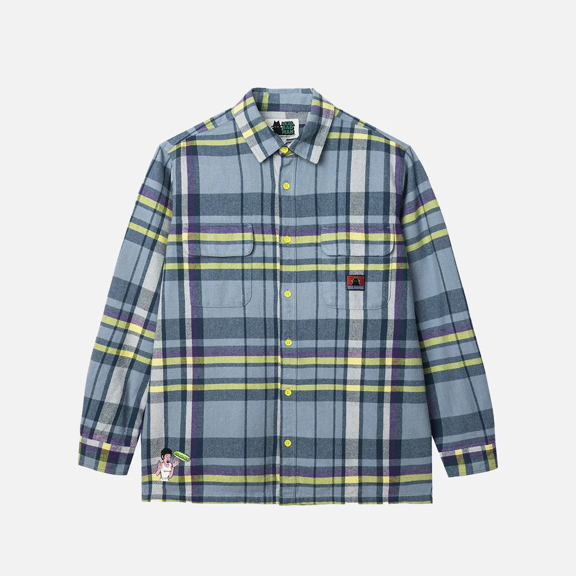 WORK FLANNEL SHIRT - BLUE sold by Lapstone & Hammer