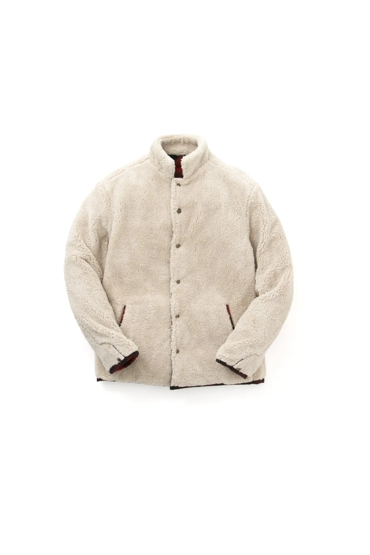 REVERSIBLE SHERPA JKT - RED PLAID sold by Lapstone & Hammer product image thumbnail 2