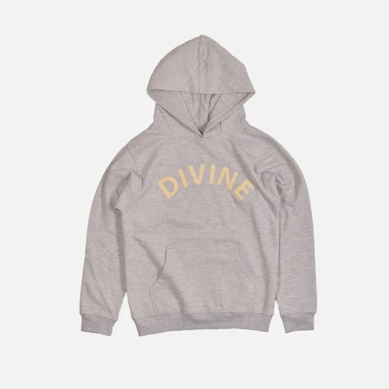 DIVINE YOUTH HOODIE - GREY sold by Lapstone & Hammer