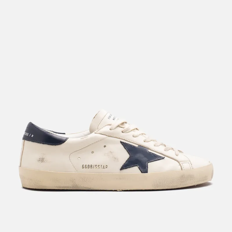 SUPER-STAR - BEIGE / NIGHT BLUE sold by Lapstone & Hammer