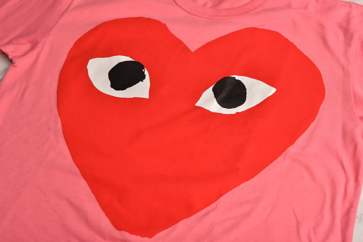 BIG HEART LOGO TEE - PINK sold by Lapstone & Hammer product image thumbnail 3