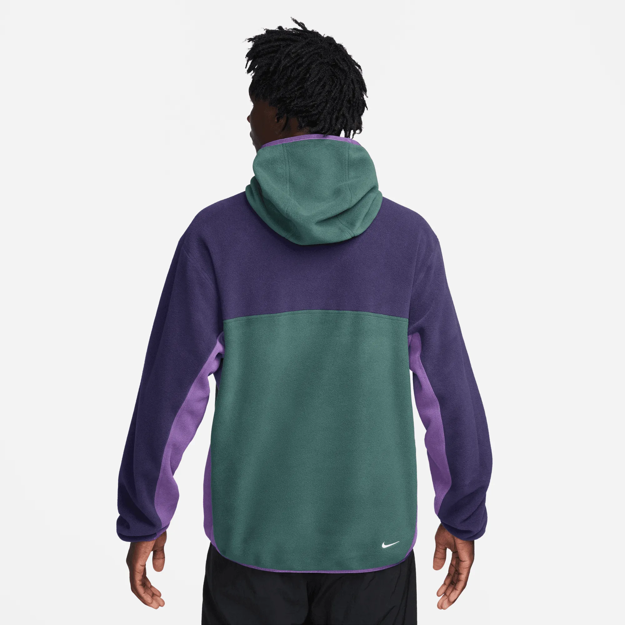 NIKE ACG WOLF TREE POLLOVER HOODIE - DEEP JUNGLE / PURPLE INK sold by Lapstone & Hammer product image thumbnail 2