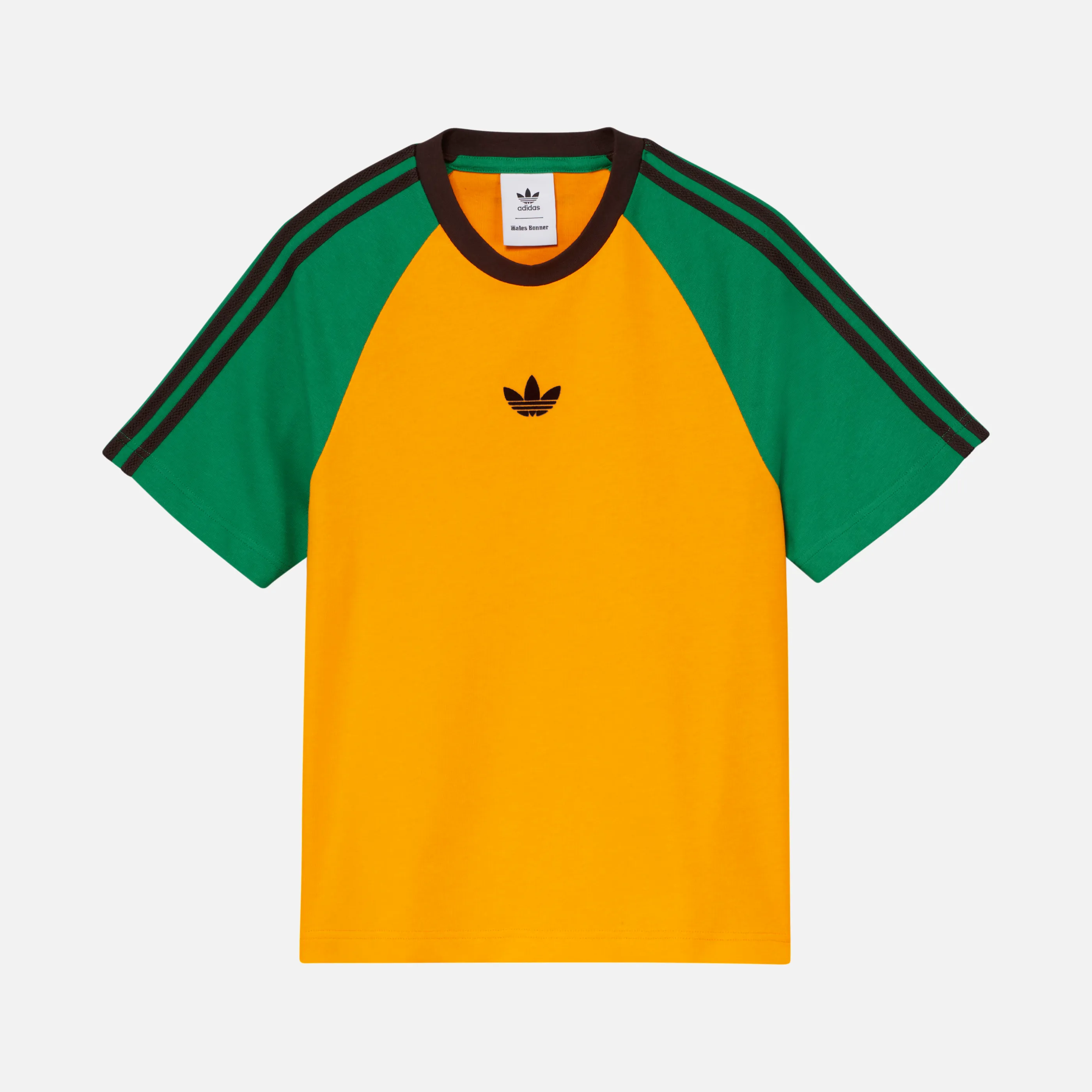 WALES BONNER X ADIDAS S/S TEE "COLLEGIATE GOLD" sold by Lapstone & Hammer