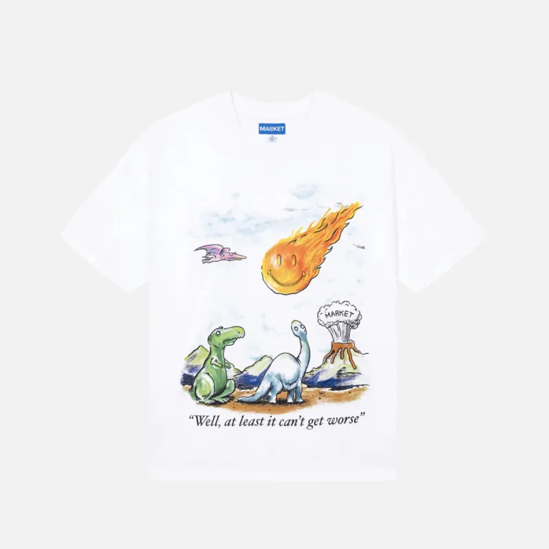 SMILEY BRIGHT SIDE T-SHIRT - WHITE sold by Lapstone & Hammer