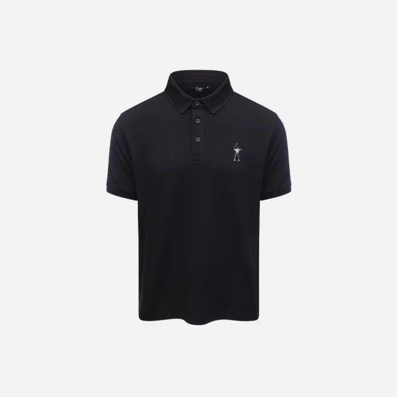 CORE PIQUE POLO - BLACK sold by Lapstone & Hammer