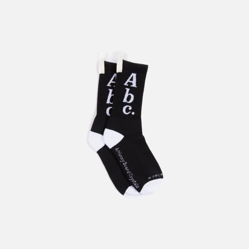 ABC. 123. SOCKS - ANTHRACITE BLACK sold by Lapstone & Hammer