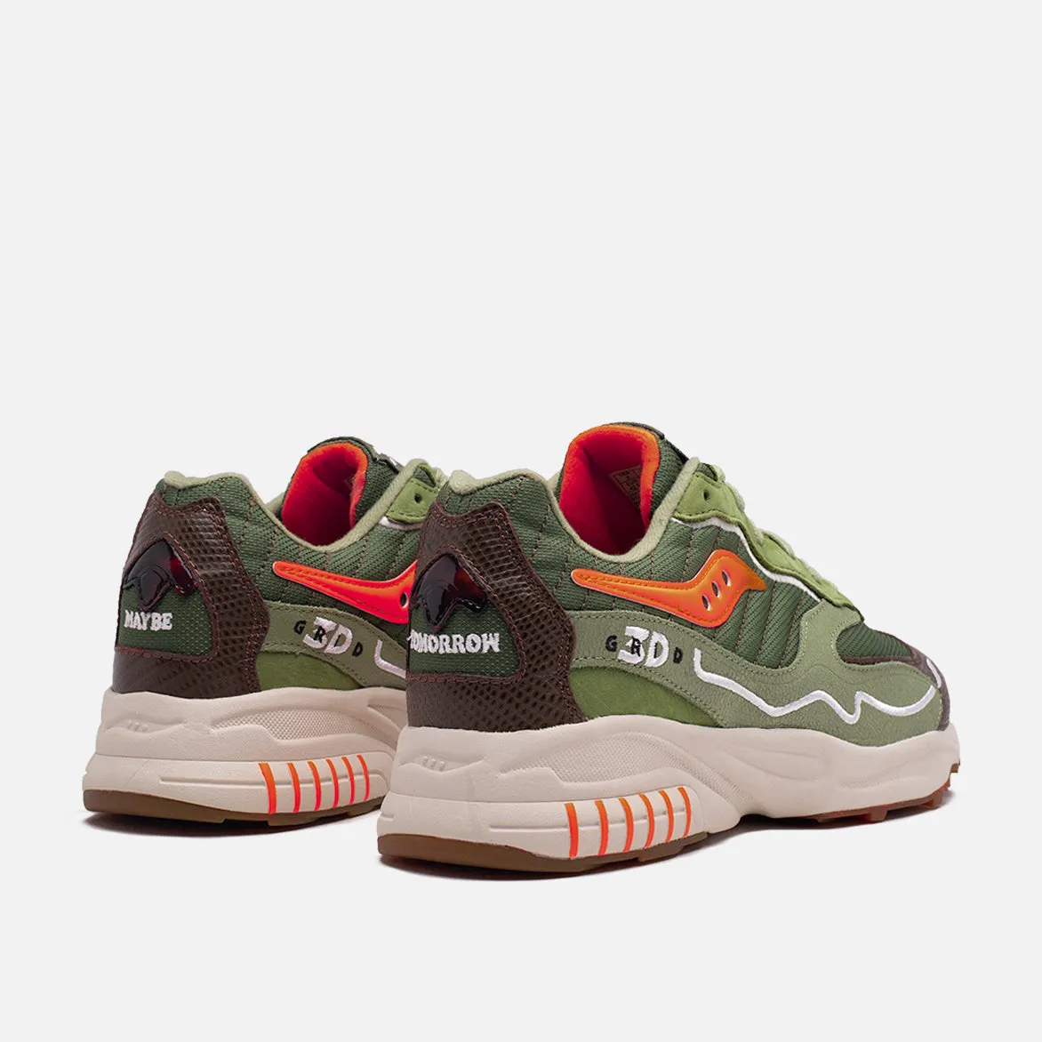 MAYBE TOMORROW X SAUCONY 3D GRID HURRICAINE "TORTOISE" sold by Lapstone & Hammer product image thumbnail 3