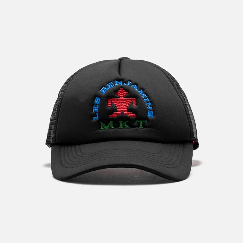 TEXTILE TRUCKER HAT - BLACK sold by Lapstone & Hammer