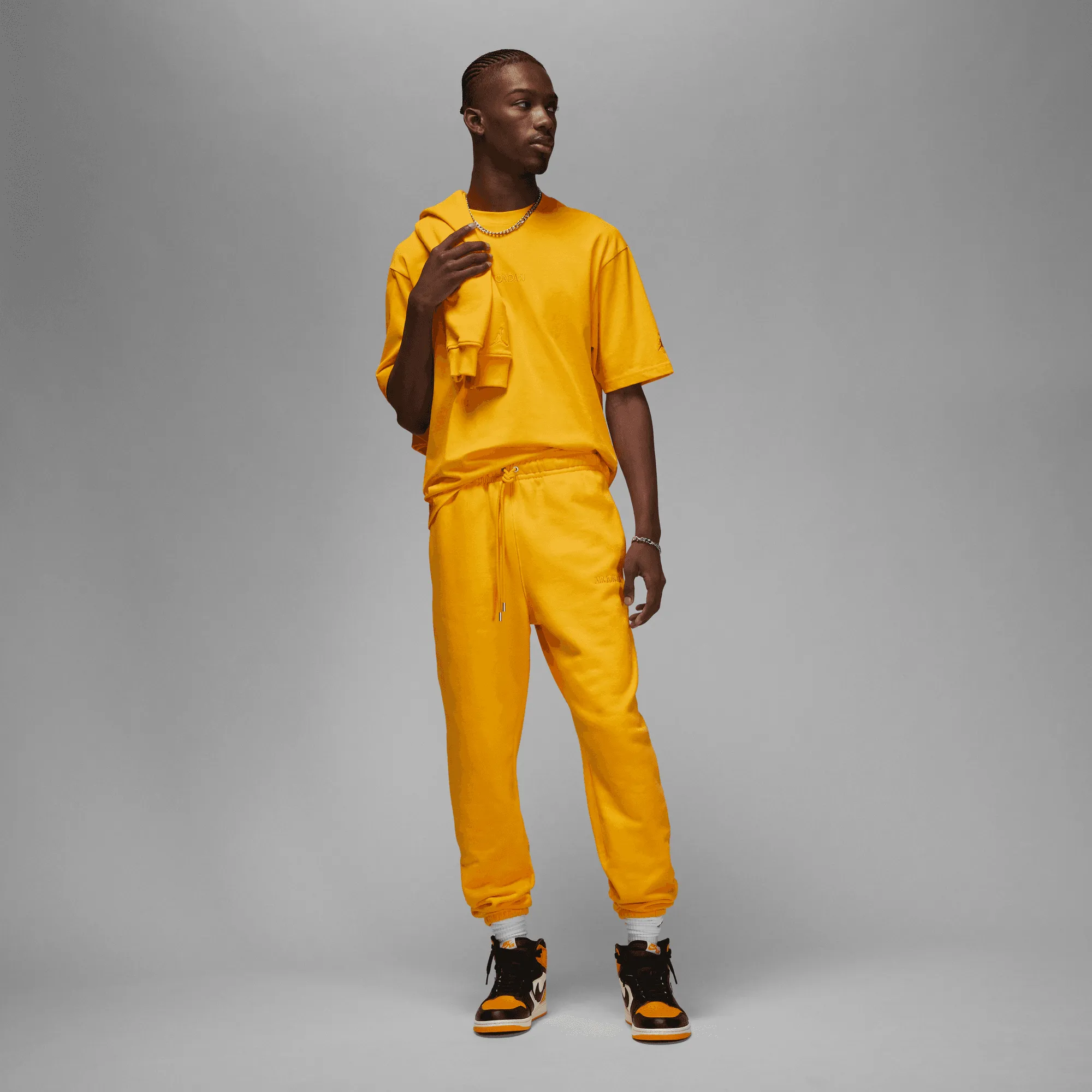 JORDAN WORDMARK MEN`S FLEECE PANTS - GOLD sold by Lapstone & Hammer product image thumbnail 2