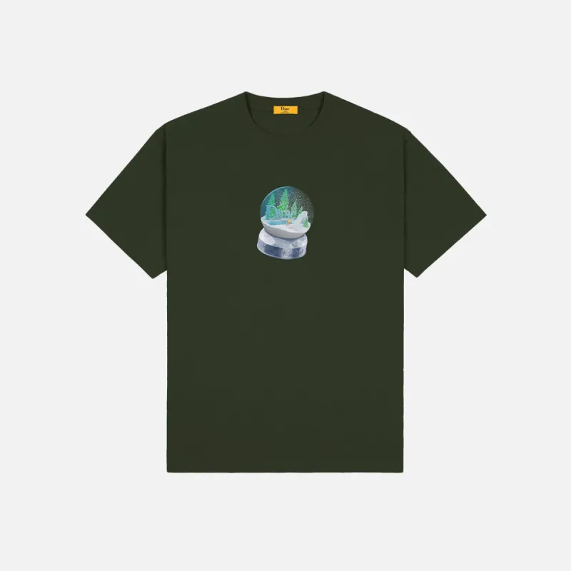 SNOW GLOBE T-SHIRT - FOREST GREEN sold by Lapstone & Hammer