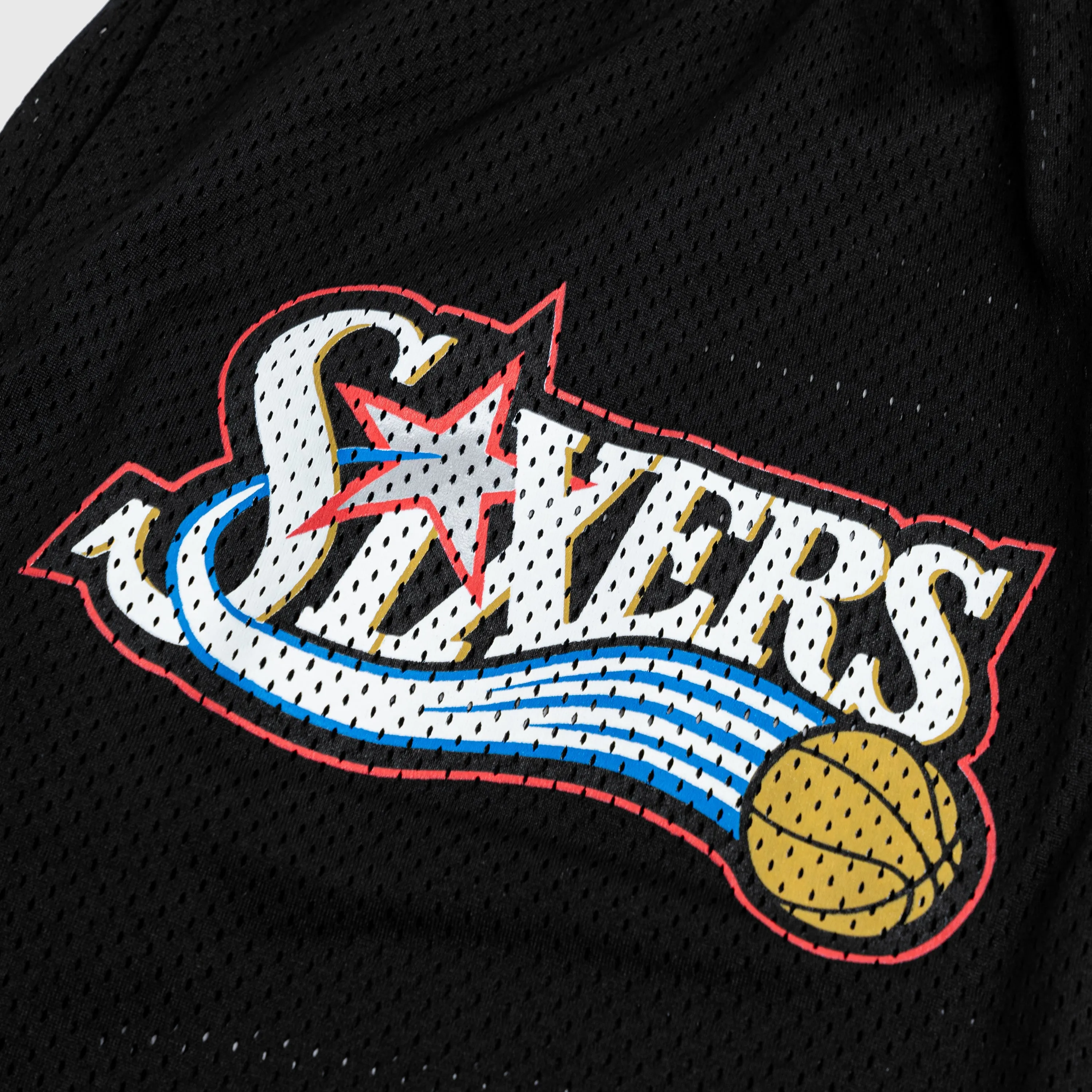 ERIC EMANUEL X 76ERS SHORT - BLACK sold by Lapstone & Hammer product image thumbnail 3