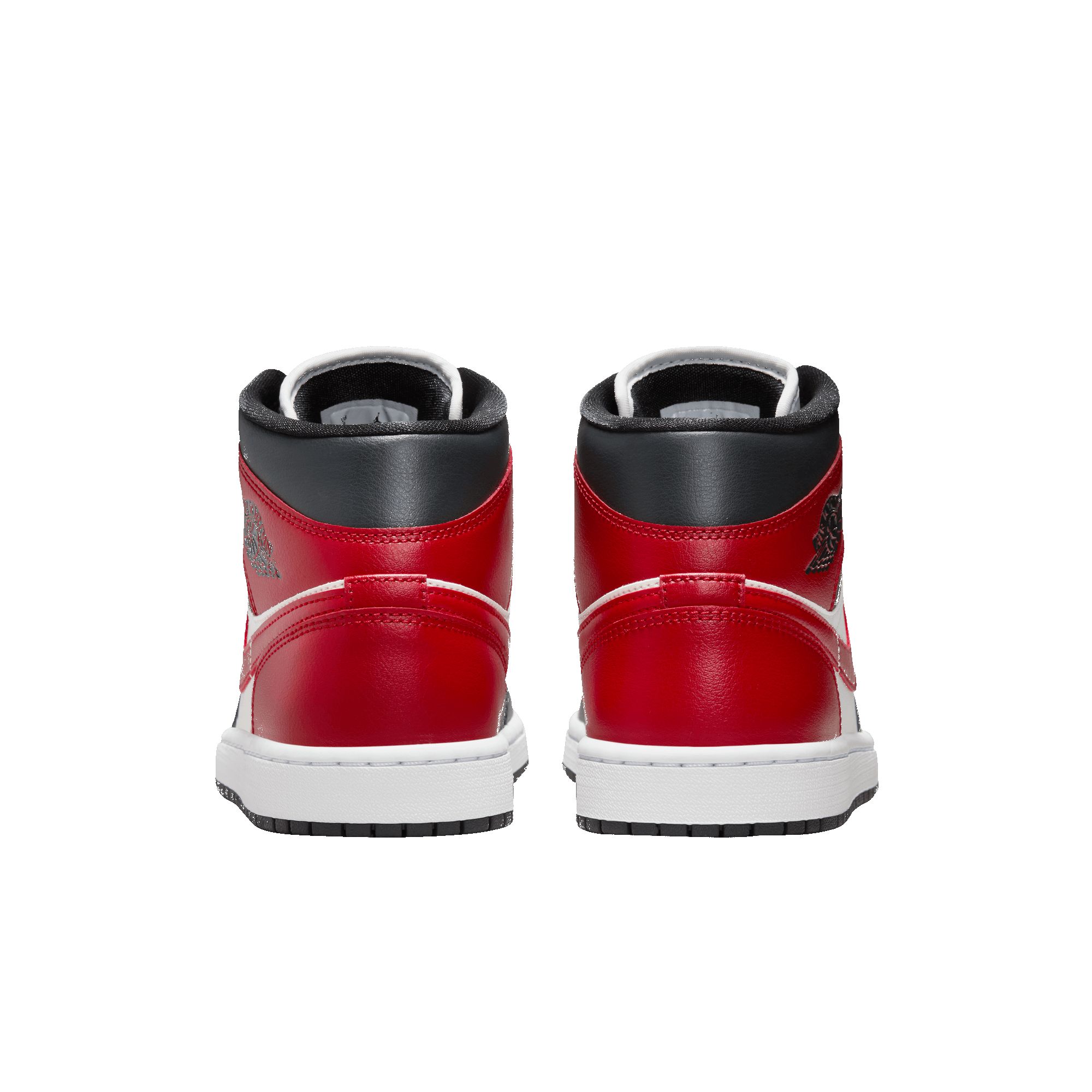 WMNS AIR JORDAN 1 MID "BLACK TOE" sold by Lapstone & Hammer product image thumbnail 4