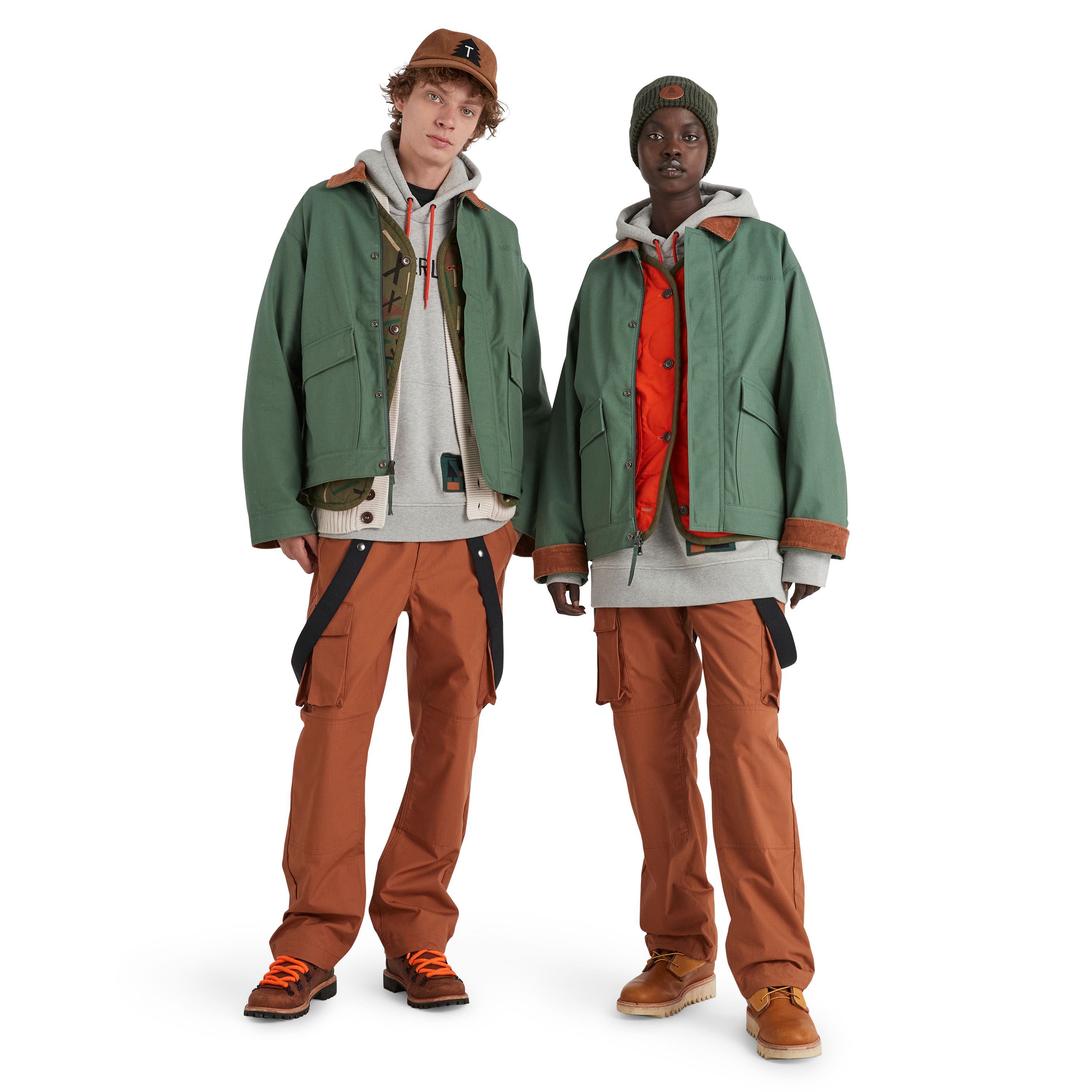 NINA CHANEL ABNEY X TIMBERLAND BARN COAT - GREEN sold by Lapstone & Hammer product image thumbnail 5