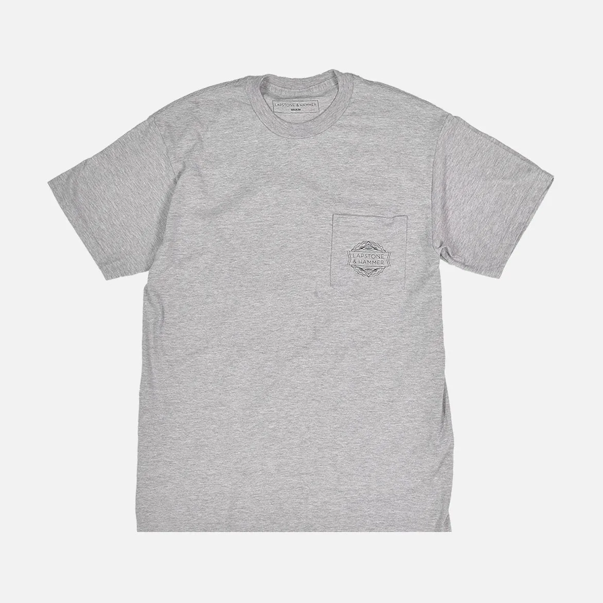 LAPSTONE LOGO POCKET TEE - GREY sold by Lapstone & Hammer