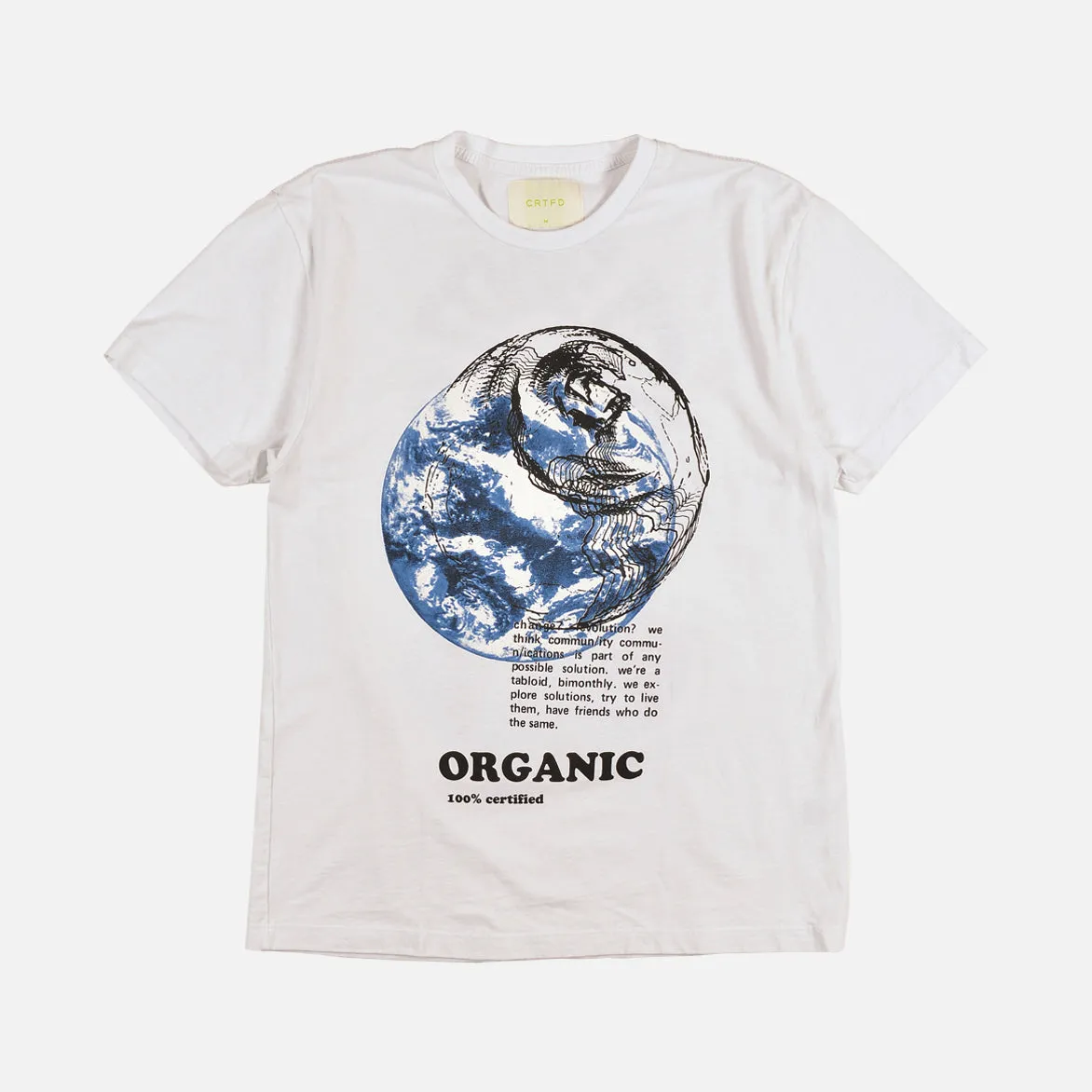ORGANIC LOVE TEE - WHITE sold by Lapstone & Hammer