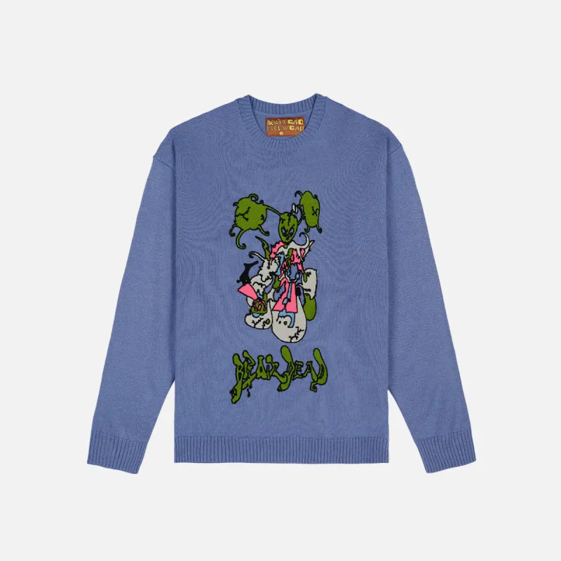 CYBER BUNNY SWEATER - BLUE sold by Lapstone & Hammer