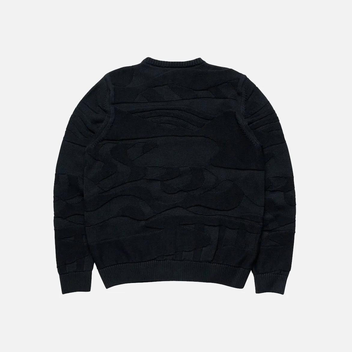 LANDSCAPED KNITTED PULLOVER - NAVY sold by Lapstone & Hammer