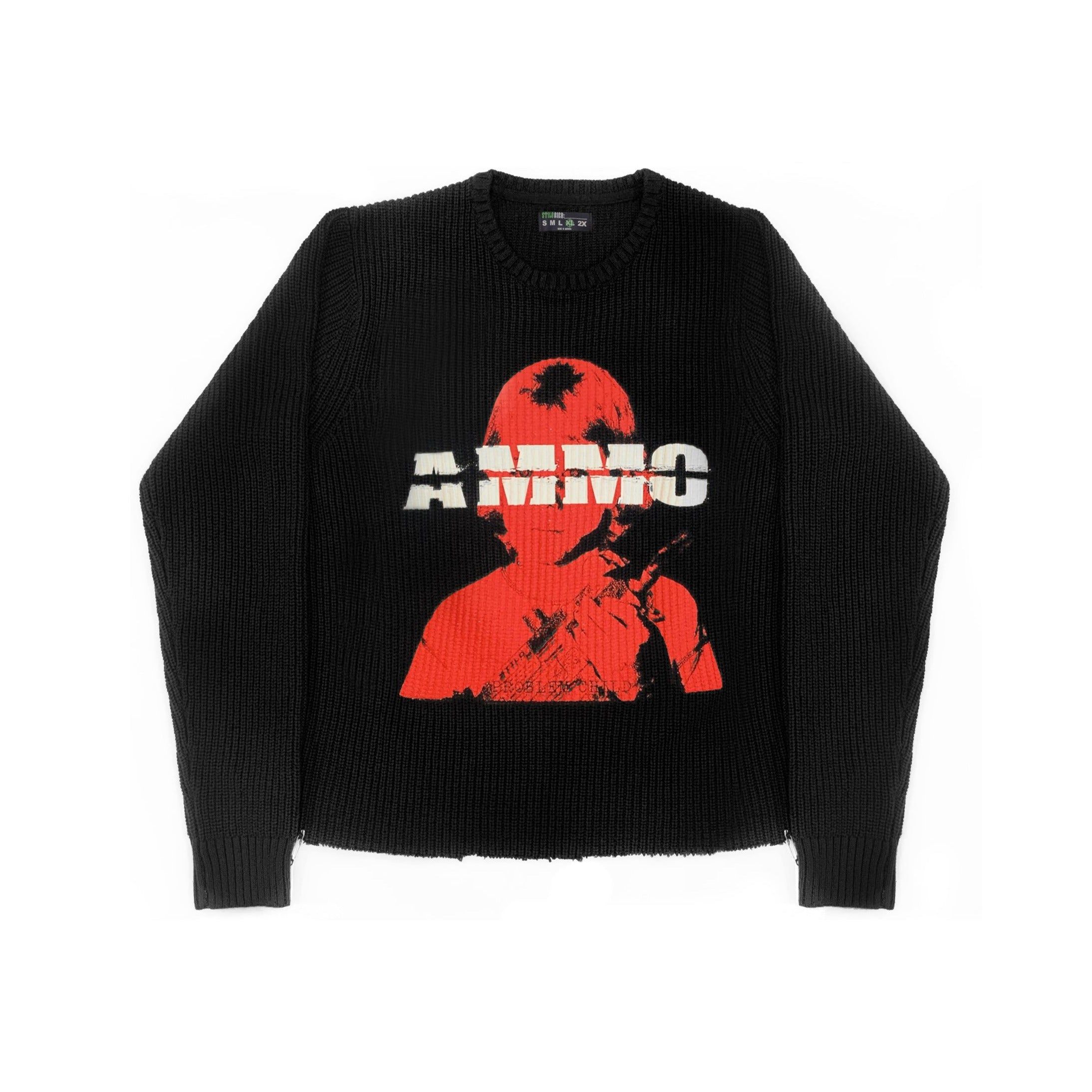 PROBLEM CHILD SWEATER - BLACK sold by Lapstone & Hammer