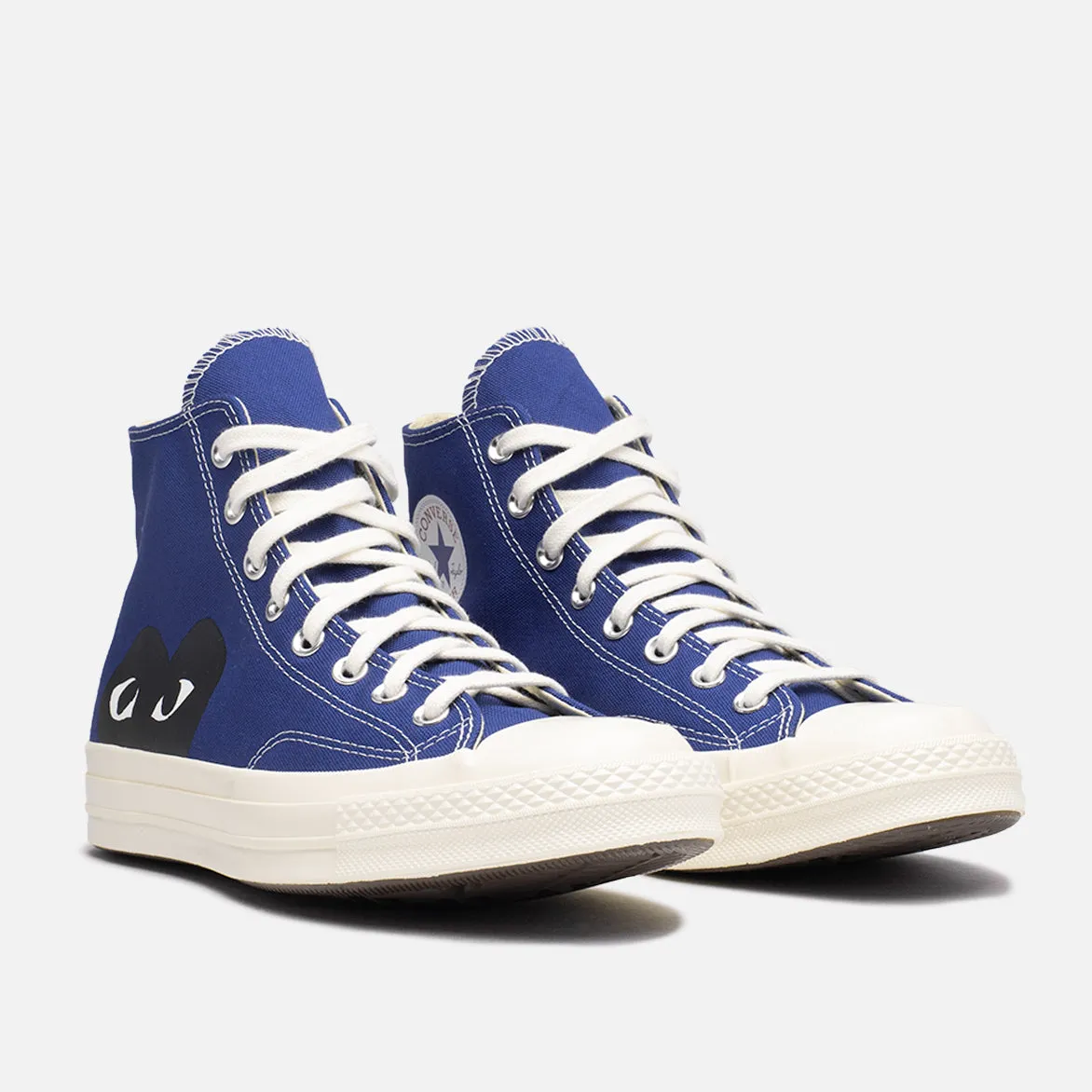 CDG PLAY X CONVERSE CHUCK 70 HIGH "BLACK HEART" - BLUE QUARTZ sold by Lapstone & Hammer product image thumbnail 2