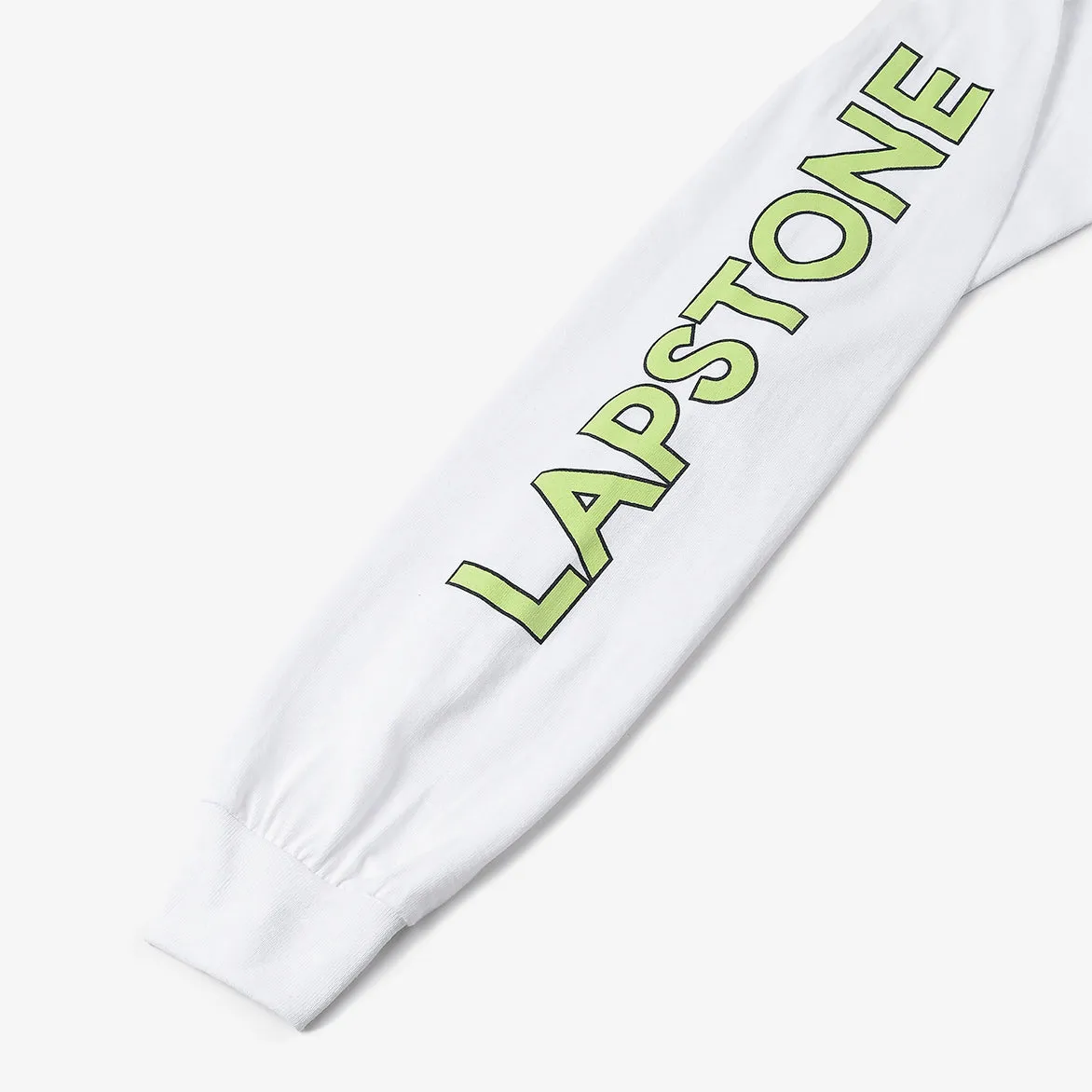 LAPSTONE DECO L/S TEE - WHITE / NEON sold by Lapstone & Hammer product image thumbnail 5