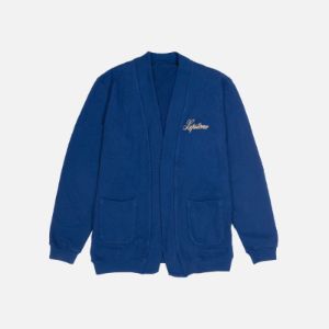 STANDARD ISSUE FOR LAPSTONE CARDIGAN - DEEP INDIGO sold by Lapstone & Hammer