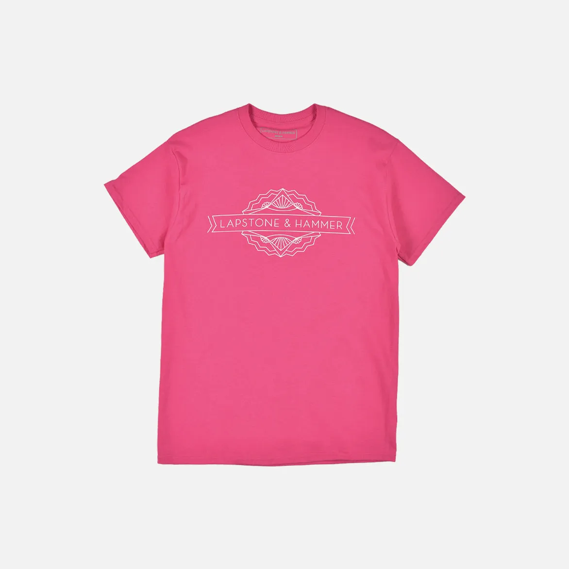 LH MAIN LOGO TEE - HOT PINK sold by Lapstone & Hammer