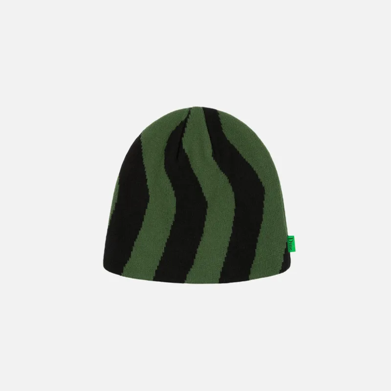 SPIRAL SKULLCAP BEANIE - BOTTLE GREEN sold by Lapstone & Hammer