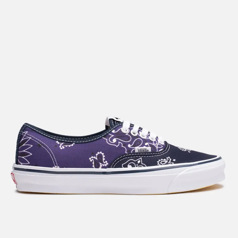 BEDWIN X VANS OG AUTHENTIC LX "BANDANA" - NAVY / PURPLE / TEAL sold by Lapstone & Hammer