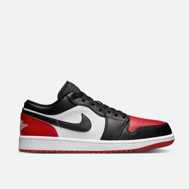 AIR JORDAN 1 LOW - WHITE / VARSITY RED / BLACK sold by Lapstone & Hammer