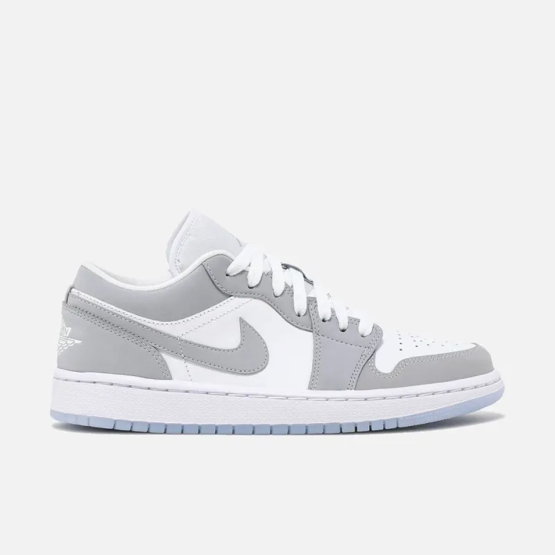 WMNS AIR JORDAN 1 LOW - WHITE / WOLF GREY sold by Lapstone & Hammer
