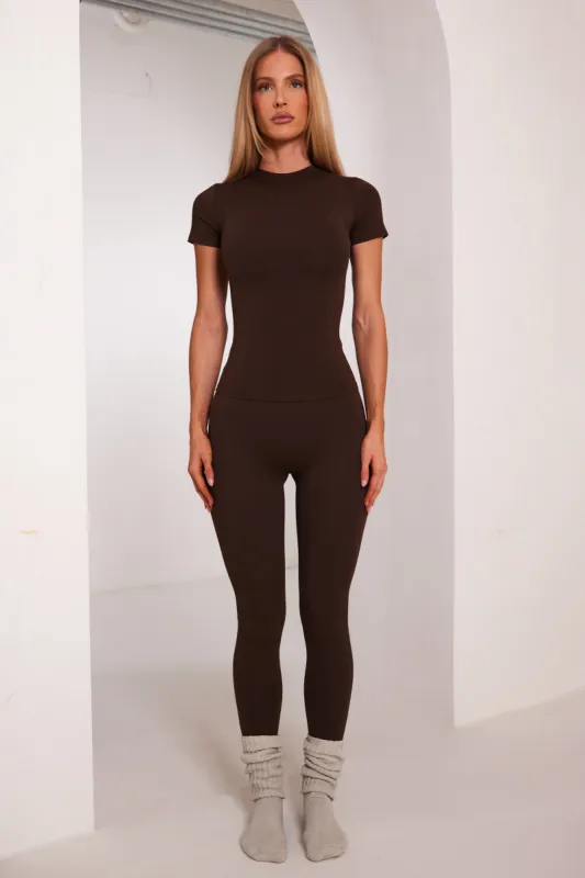 The sculpt leggings - Brown sold by MARS THE LABEL