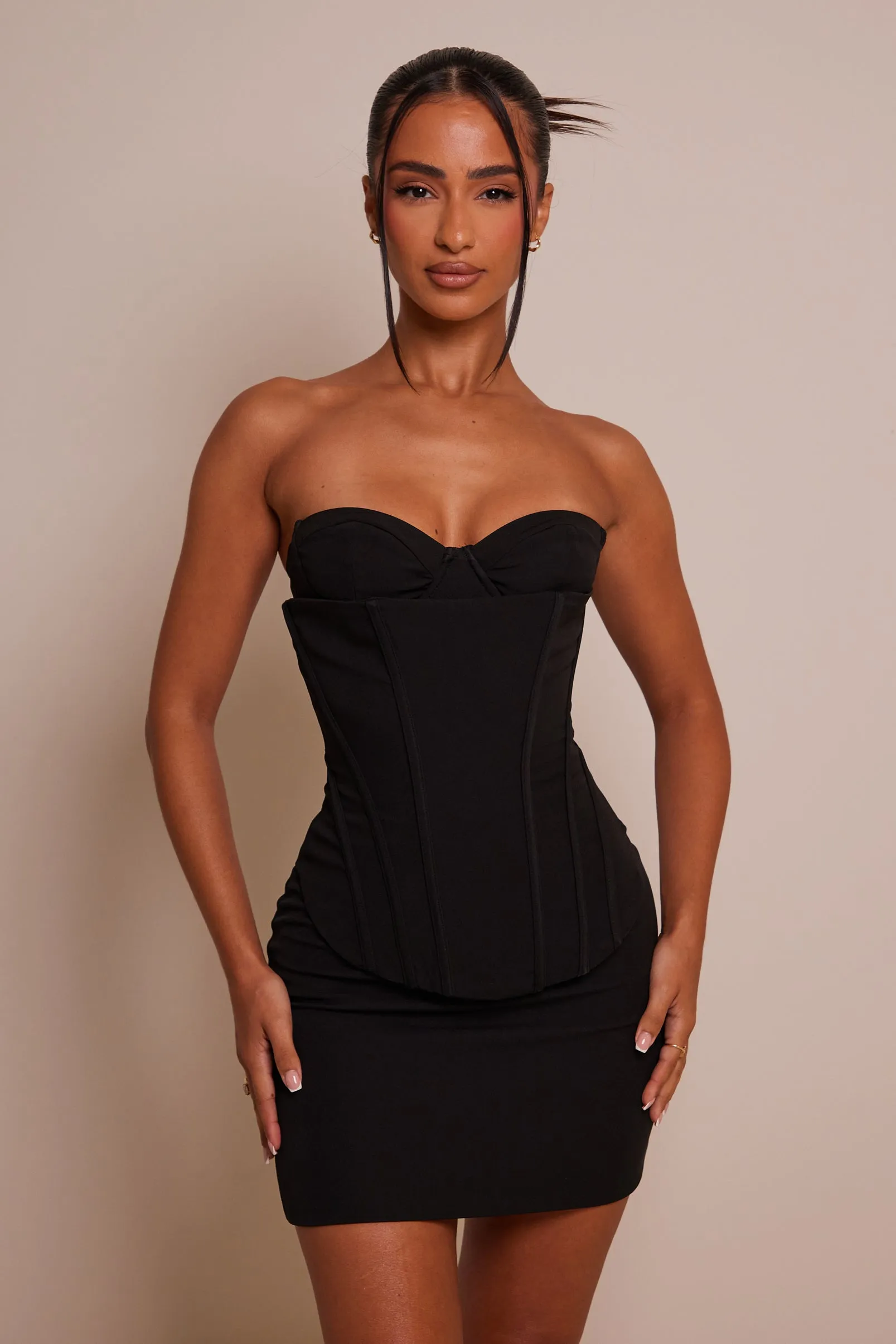 The structure cup corset set - Black sold by MARS THE LABEL product image thumbnail 4