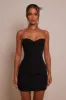 The structure cup corset set - Black sold by MARS THE LABEL