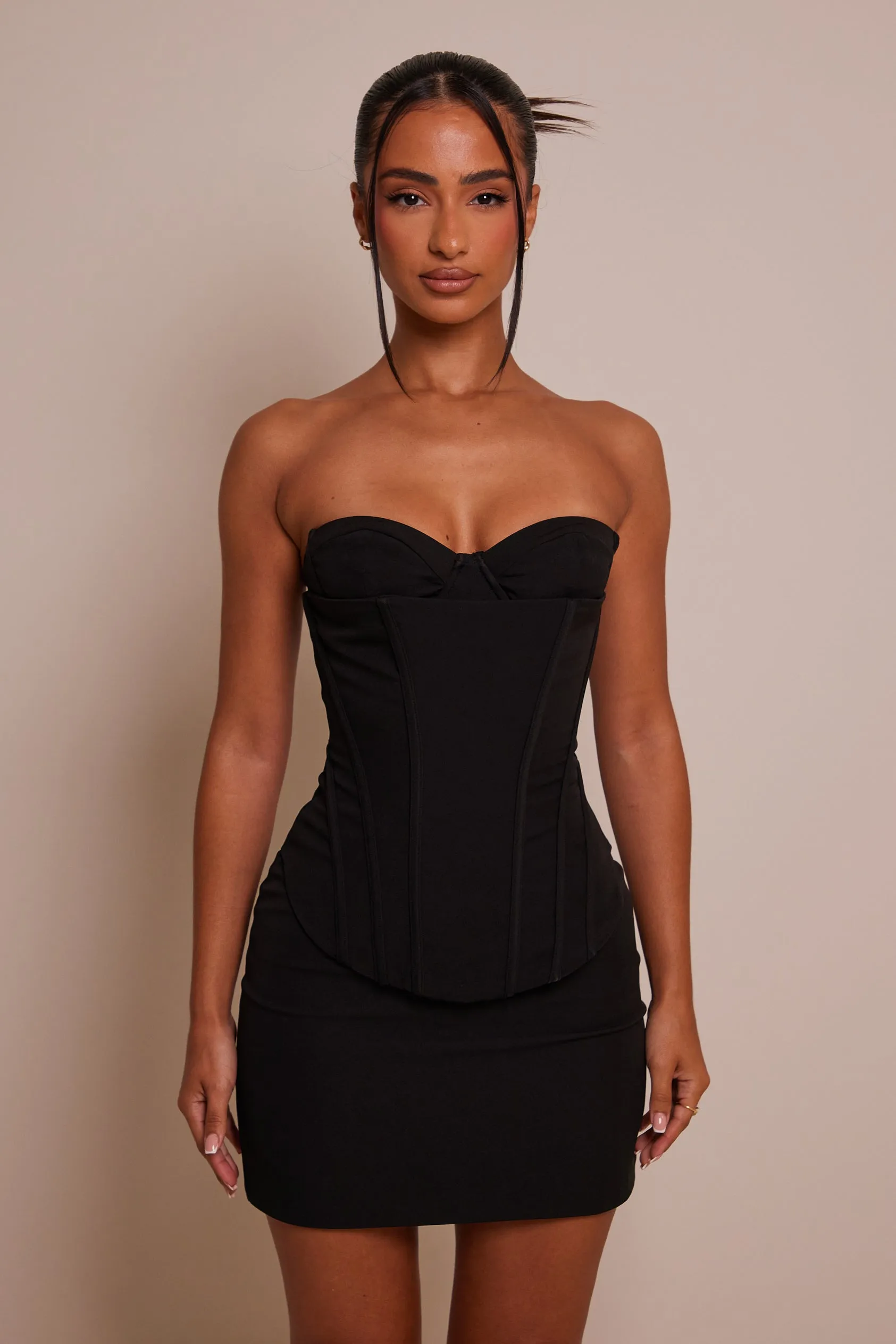 The structure cup corset set - Black sold by MARS THE LABEL product image thumbnail 2